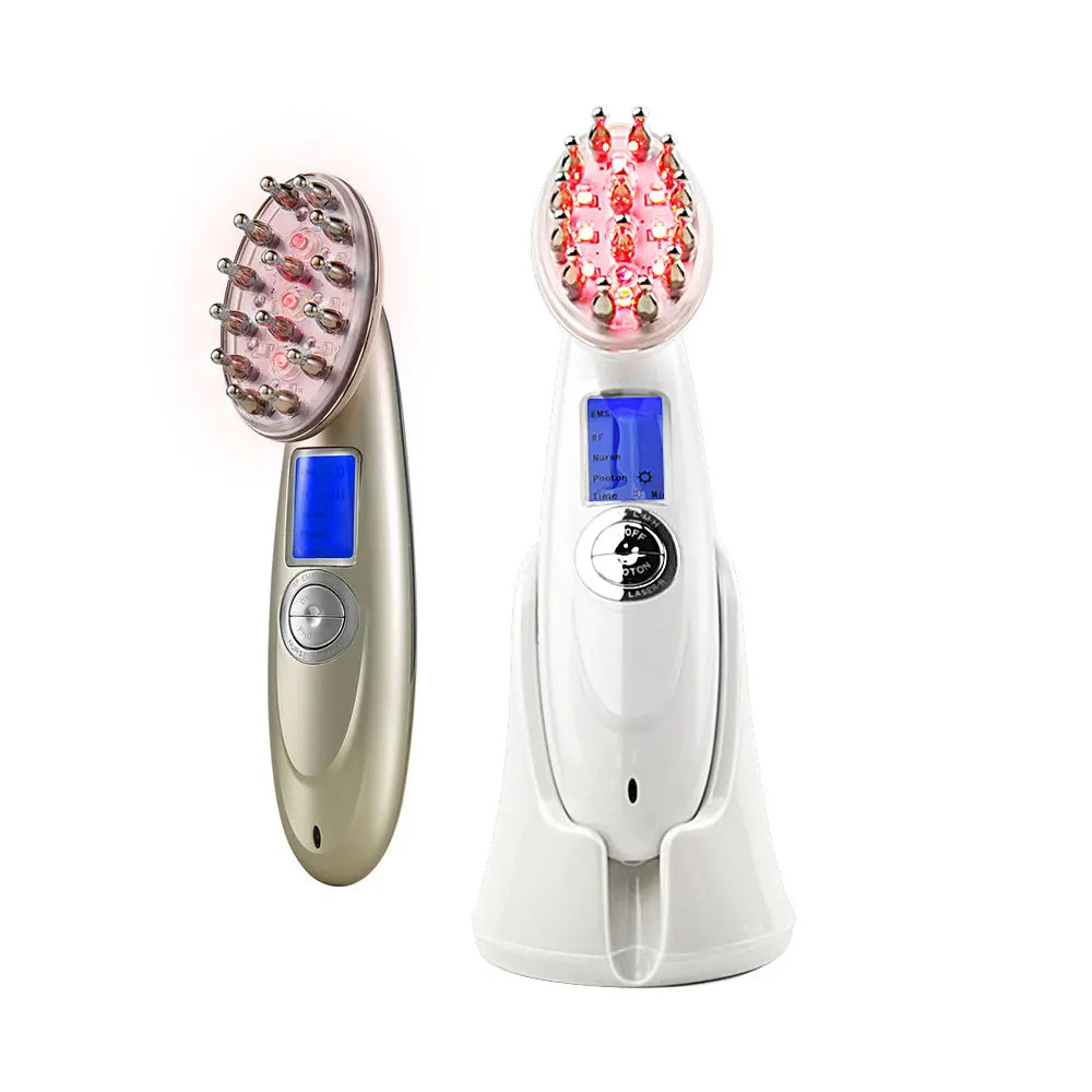 Hair Growth Comb Electric Laser Anti Hair Loss Massage Therapy Infrared RF Red Light EMS Vibration Massager Hair Brush